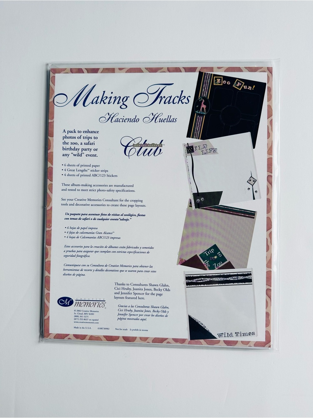 Creative Memories Making Tracks Scrapbook Kit
